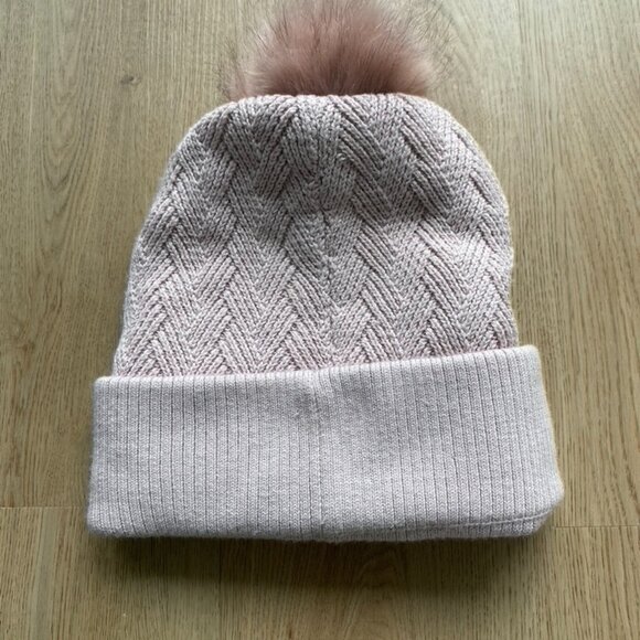 Pink Sherpa Lululemon Beanie Pom Pom Hat - Picture 3 of 6